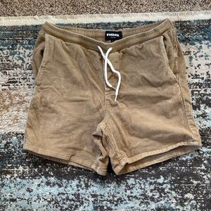 RSQ Tilly’s Men’s Small Curdory Tan Summer Drawstring Shorts